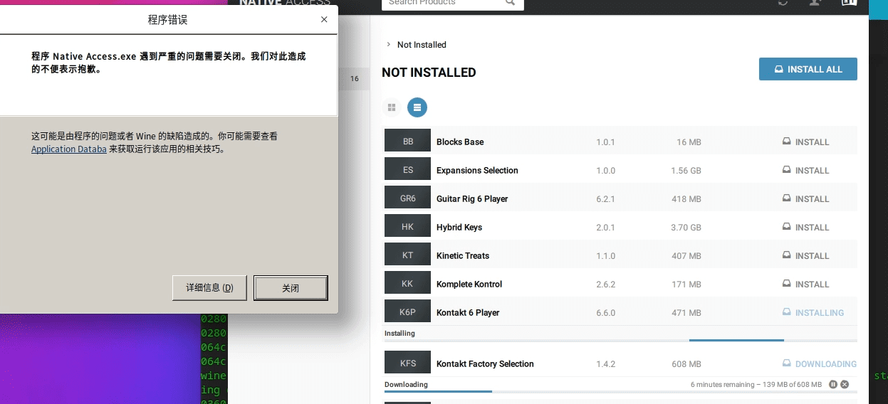 Kontakt 6 Player install failed
