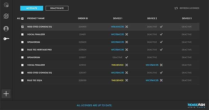 NoiseAsh License Manager.jpg NoiseAsh License Manager.jpg