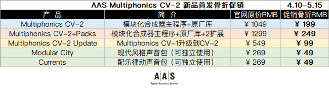 AAS Multiphonics CV-2 新品首发促销.png