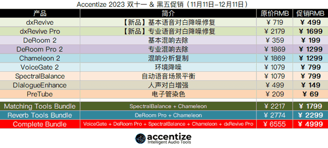 Accentize 2023 双十一 & 黑五促销.png