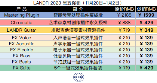 LANDR 2023 黑五促销.png