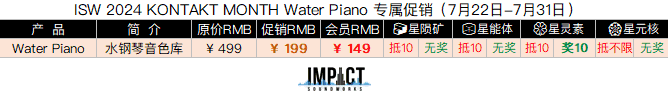 ISW 2024 KONTAKT MONTH Water Piano 专属促销.png ISW 2024 KONTAKT MONTH Water Piano 专属促销.png