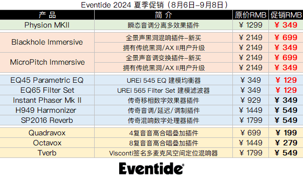 Eventide 2024 夏季促销.png