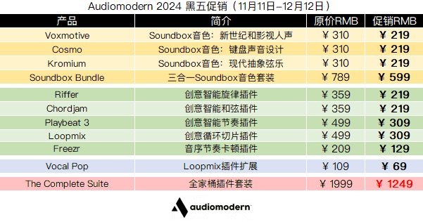 Audiomodern 2024 黑五促销.png