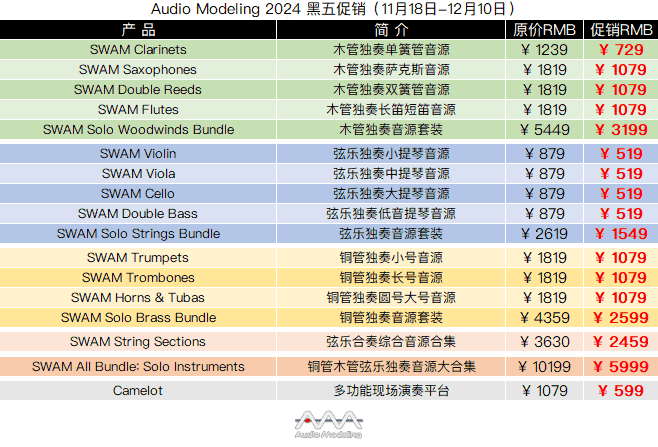 Audio Modeling 2024 黑五促销.png