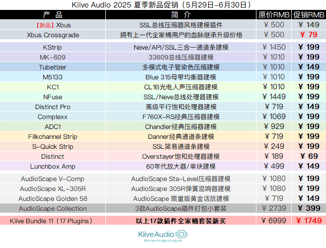 Kiive Audio 2025 夏季新品促销.png